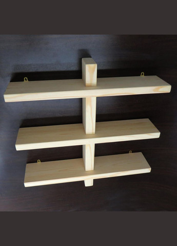 Настенная книжная полка из дерева Престол бланже (КПГ-001901) No Brand (328082209)