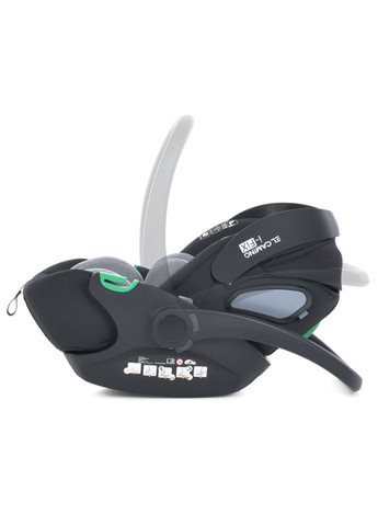 Дитяче автокрісло ME 1110 Royal Dark Gray комбіноване для новонародженого із захистом безпеки та перенесенням El Camino (368755680)