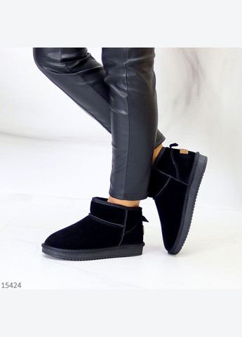 Низкие угги натуральная замша, зимние угги, уги, миниугги, зимние сапожки ITTS Fluff (304727176)