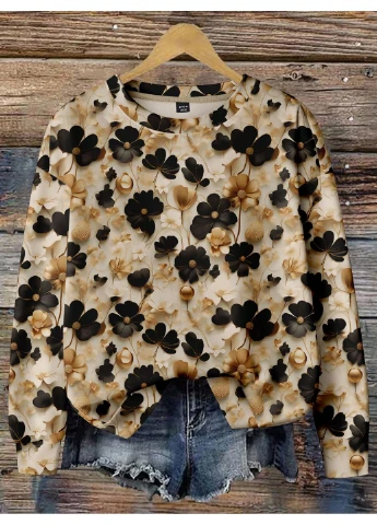 Комбинированный свитшот SHEIN однотонный (382563382)