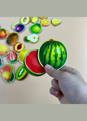 Деревянный пазлвкладыш "Фрукты в разрезе" (ПСД136) PSD136 сортер Ubumblebees (302386393)