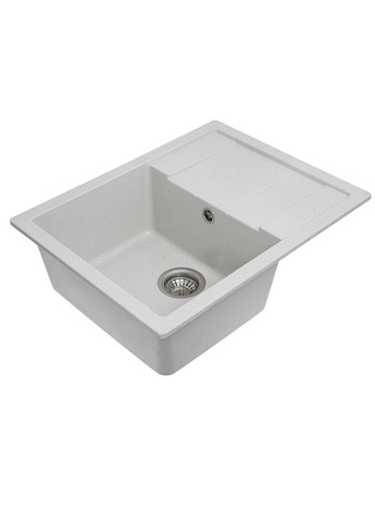 Гранітна мийка для кухні INTENSO 6550 матова Біла в крапку Valeso (357494737)