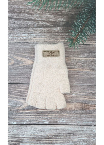 Мягкие женские одинарные перчатки тедди No Brand (358497061)