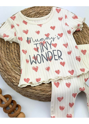 Молочный летний костюм George