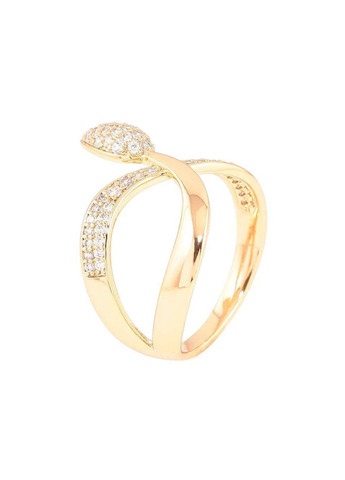 Каблучка Позолота 18K «Доріжка цирконію з бутоном» (260993) р. Xuping Jewelry (356457455)