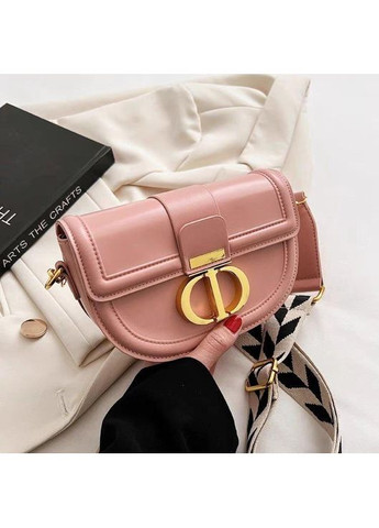 Якісна маленька сумка крос-боді, Крістіан Діор сумка сідло рожевого кольору з грубим ремінцем Christian Dior (362588079)