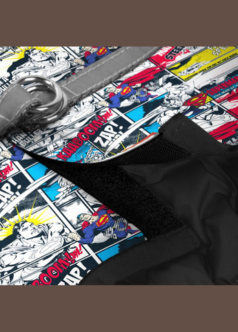 Шлея для собак мягкая Clothes c QR паспортом, рисунок "Супермен комикс", XS1, В 24-27 см, С 18-20 см WAUDOG (321996518)