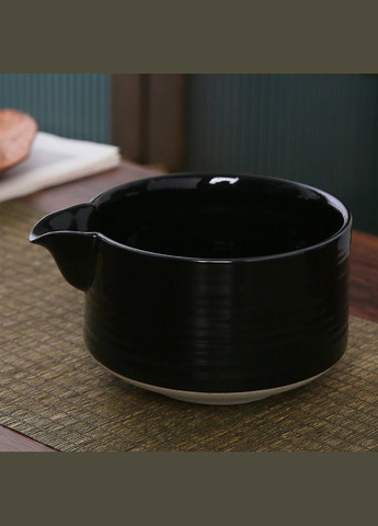 Комплект чаша (Чаван/Тяван) с носиком керамическая для приготовления чая матча с подставкой Кусенаоши для венчика часен (KC11B) Smoul (317193059)