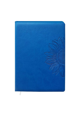 Щоденник недатований А5, синій, 176 аркушів, лінійка, обкладинка штучна шкіра Сонях Фабрика Поліграфіст (281999733)