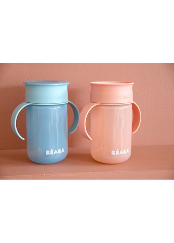 Поильник-непроливайка 360°, голубой, 340 мл () Beaba 913572 (337308649)