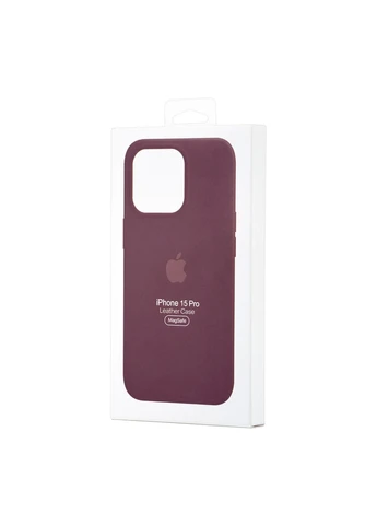 Чехол Leather MagSafe противоударный для iPhone 15 Pro Case (370166662)