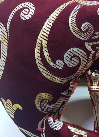 Комплект декоративных подушек Вензель 33х33см 2шт 32х20см 2шт бордовый с золотым (п_0085) Firanka Venzel (307061135)