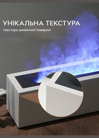 Увлажнитель воздуха, портативный аромадифузор с имитацией огня H3 Nordic Style Flame 200 мл, Black Kinscoter (322721277)