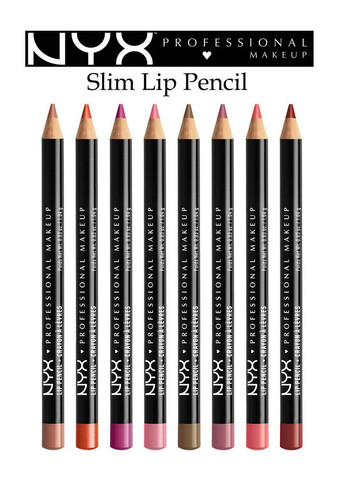 Контурный карандаш для губ Slim Lip Pencil NUDE PINK (SPL858) NYX Professional Makeup (279364297)