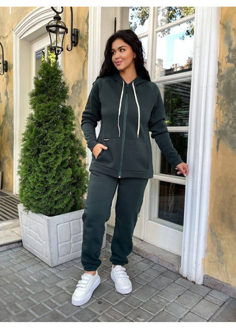 Теплый женский костюм со змейкой Fashion (354203182)