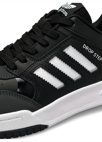 Чорні Осінні кросівки чоловічі, вьетнам adidas Originals Drop Step Black Gray White