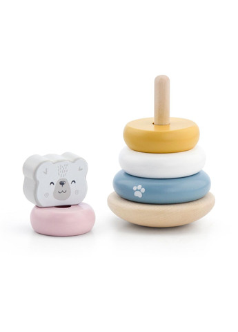 Пирамидка Viga Toys Белый медведь (44005) PolarB (339783434)
