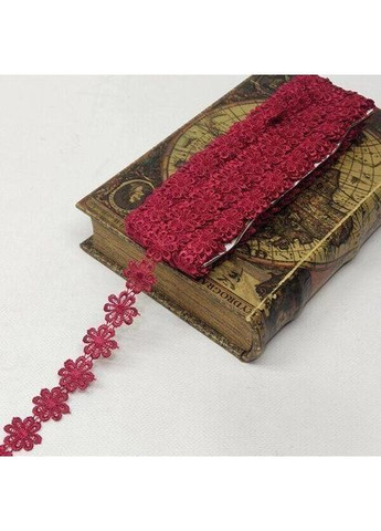 (1 м) Мереживо макраме Sindtex 2.5 см (13 м) колір - бордовий (M10070-048) Plus-plus (352749780)