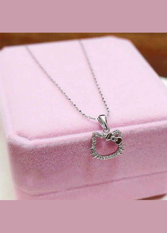 Ніжна підвіска "hello kitty", підвіска з хеллоу кітті, кольє, кулон хелоу кіті, намисто, ланцюжок Fashion Jewelry (337718771)