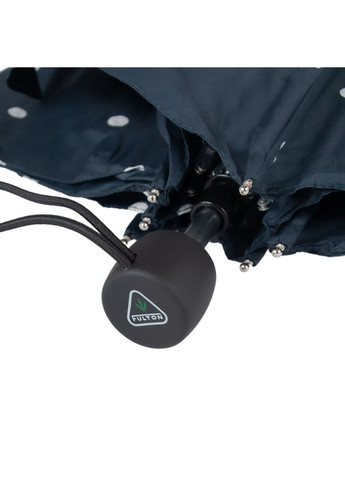 Чёрный зонт женский l553041246 superslim-2 polka dot (горох) Fulton (303401128)