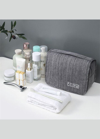 Дорожная сумка подвесная косметичка органайзер для косметики серая Unbranded (341288596)