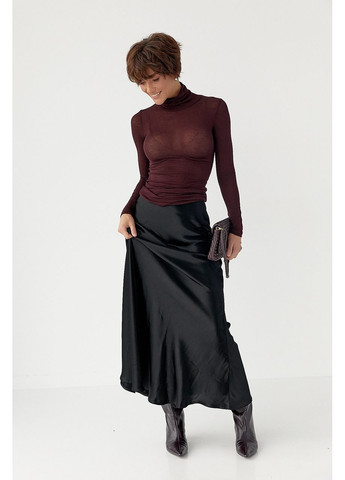 Напівпрозорий гольф у сітку - чорний колір Lurex (370601956)