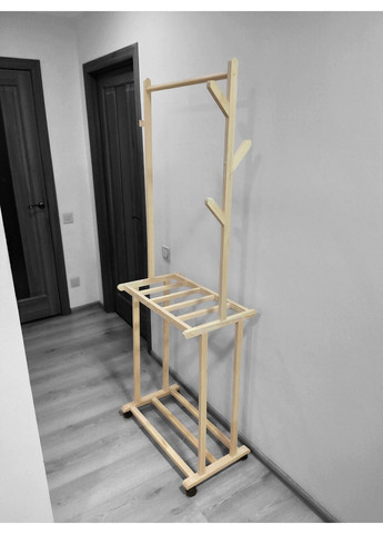 Стойка для одежды на колесиках с вешаком. Мобильный органайзер для одежды. Вешалка для одежды Handmade (372648679)