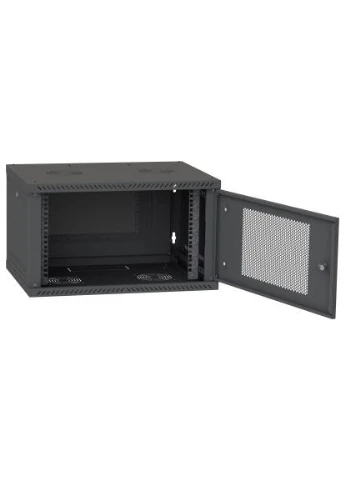 Шкаф настенный 6U, 600*600, перфорированная дверца, RAL9005 (СН-6U-060х060-ДП-9005) Ipcom (397314313)
