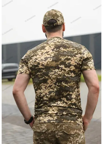 Тактическая потоотводная футболка JERSEY для военных в цвете пиксель Undolini (366547210)