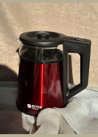 Електрочайник BT-7815 електрочайник для дома Красный 1.8 л 2000 Вт BiTEK (315344990)