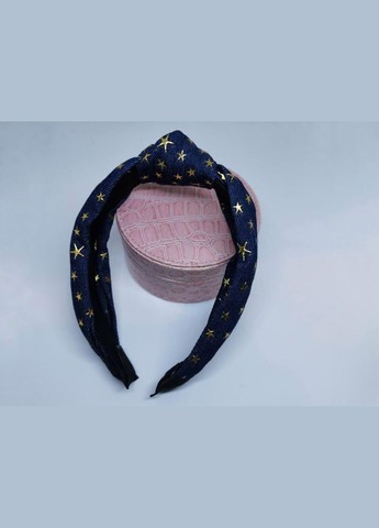Жіночий обруч - чалма джинсовий обідок для волосся Oxa темно-синій Hand Made (330619157)