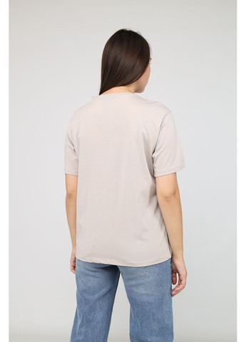 Футболка з коротким рукавом жіноча колір бежевий CB-00283873 Yuki - (369447245)