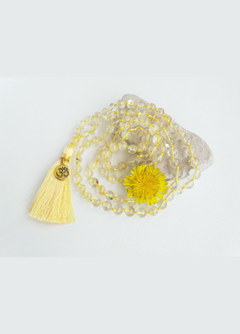 Чотки з Цитрина 108 намистин d 8мм з вузлами No Brand (331293577)