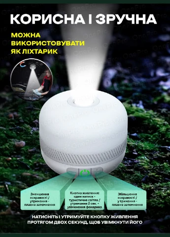 Лед лампа повербанк з акумулятором та функці 5W / Світлодіодна LED лампа нічник з юсбі / Світильник турестичний 5 кольорів OnePro (306437541)