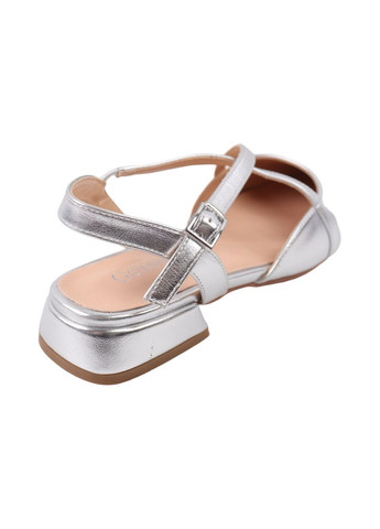 Gelsomino Туфли женские серебро на низком ходу серый з, — (316710512)