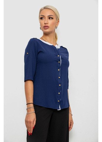 Комбинированная блуза классическая, 230r111 Ager