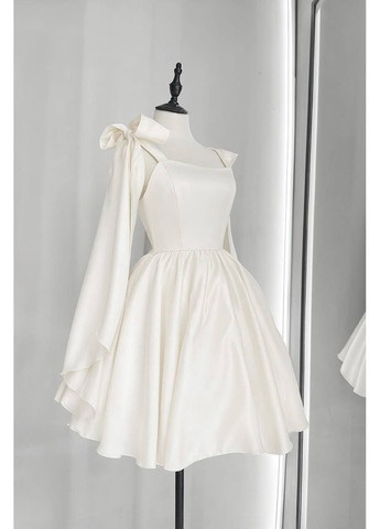 Молочна повсякденний, вечірня, кежуал жіноча сукня з корсетом FINO Mode однотонна