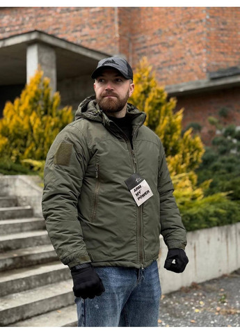 Тактична військова чоловіча зимова куртка олива Level 7 Olive Call Dragon (372474680)