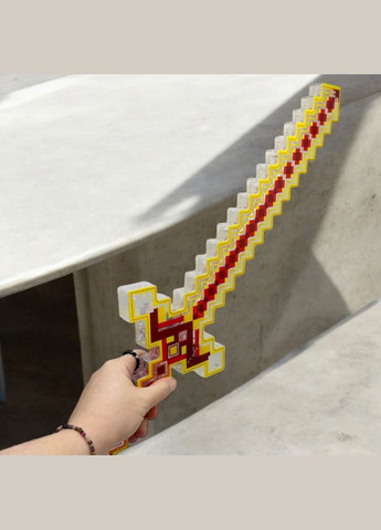 Меч "Майнкрафт/Minecraft" 58,5 см (світло, звук) помаранчевий MIC (324260177)