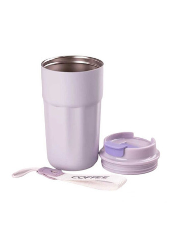 Термокружка Happy Life НР-153V Vacuum Cup 450ml Violet No Brand HP153V (299239408)