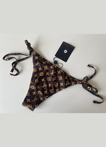 Темно-коричневий літній купальник жіночий No Brand