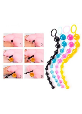 Анальная нить - Розовый - 31* 0,9 - 2,6 см - Анальные игрушки - (372733752)