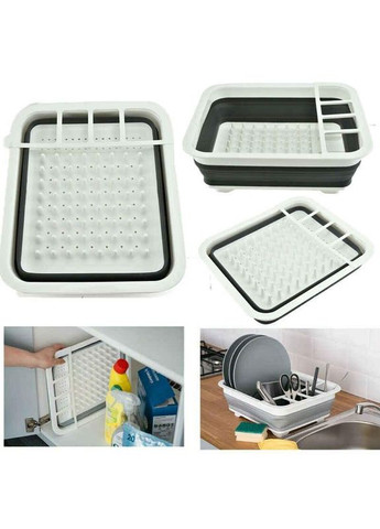 Складная силиконовая сушилка поддон для посуды (1756375348) Supretto (333828176)