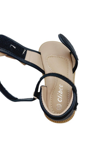 Черные повседневные босоножки Clibee на липучке