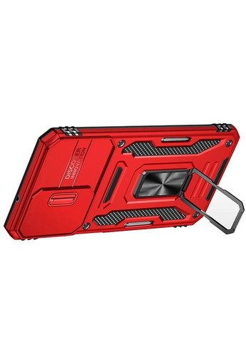 Ударостійкий чохол Camshield Army кільце для Samsung Galaxy A13 4G / A04s Червоний Epik (372499778)