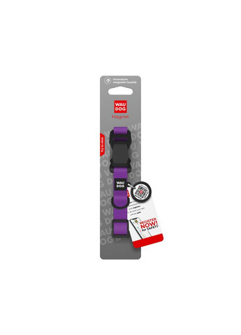 Ошейник для собак водостойкий Magnet, магнитная пряжка-фастекс,, Ш 15 мм, Дл 26-35 см, WAUDOG (333706246)