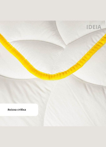 Ковдра Попкорн зимова євро 200х220 см антиалергенна з кукурудзяним наповнювачем біла IDEIA (342128369)