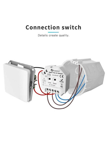 Симисторный диммер Zigbee 3.0, сенсорное управление, 2.4G RF пульт, совместимый с Alexa/Google Home Gledopto (372844182)