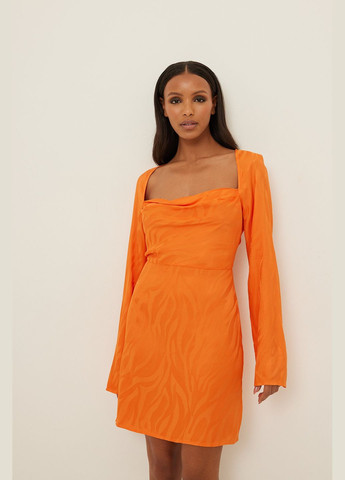 Оранжевое платье лето,оранжевый, NA-KD