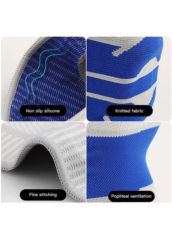 Наколінник еластичний AB058 для підтримка колінного суглоба розмір Gray No Brand (368672443)